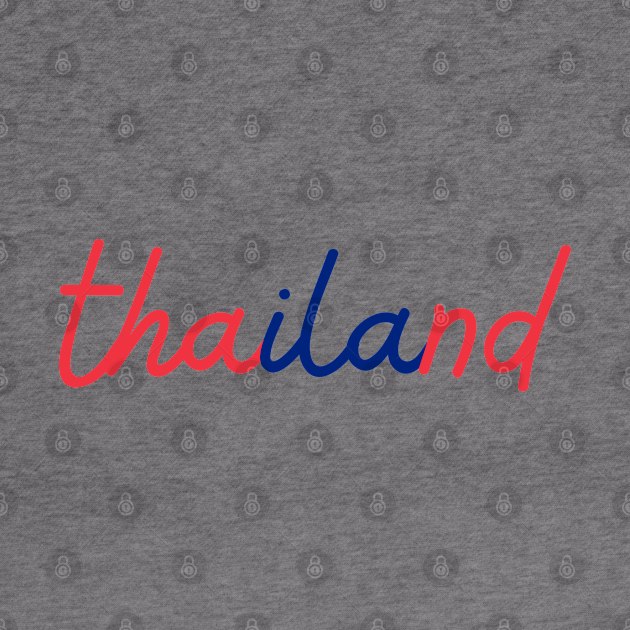 thailand - Thai red and blue - Flag color by habibitravels